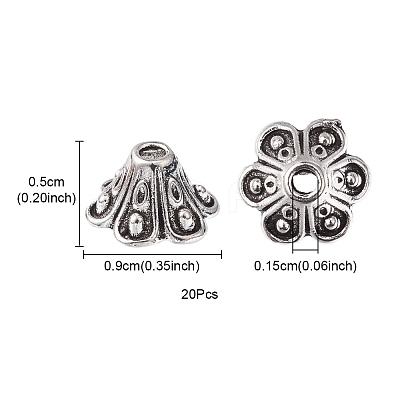 Alloy Bead Cap TIBE-YW0001-38AS-1