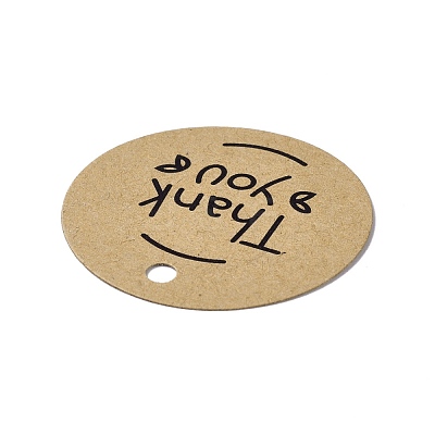 Thank You Theme Kraft Paper Jewelry Display Paper Price Tags CDIS-K004-01D-1