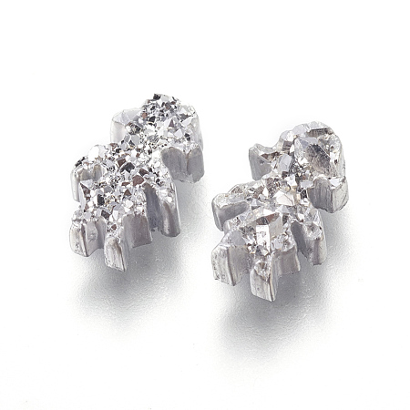 Imitation Druzy Gemstone Resin Beads RESI-L026-J05-1