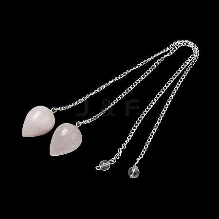 Natural Rose Quartz Dowsing Pendulums G-R492-01S-01-1