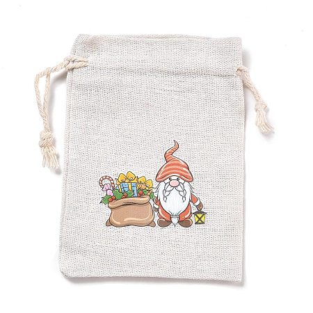 Christmas Cotton Cloth Storage Pouches LS-ABAG-M004-02N-1