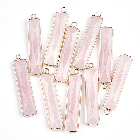 Natural Rose Quartz Pendants G-S344-23F-1