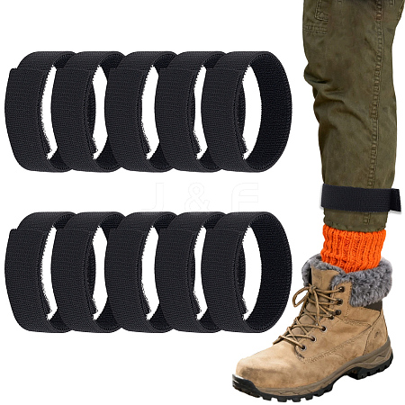 100Pcs Nylon with Polyester Elastic Hook and Loop Straps DIY-CN0004-65-1