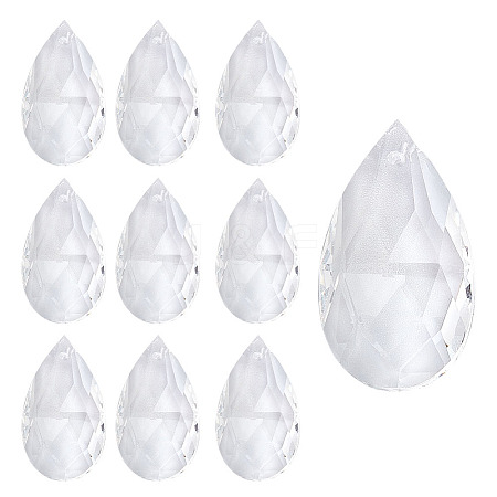 10Pcs Glass Pendants GLAA-ME0001-16C-1