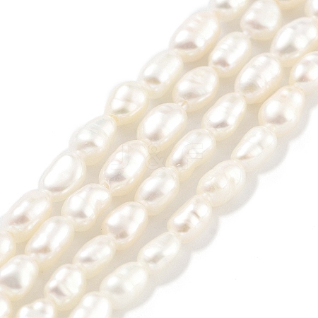 Natural Cultured Freshwater Pearl Beads Strands PEAR-P062-01D-1