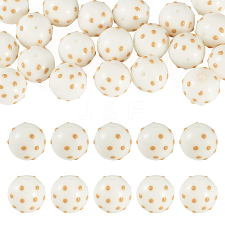 20Pcs Handmade Bumpy Lampwork Beads LAMP-TA0002-36-1