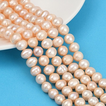 Natural Cultured Freshwater Pearl Beads Strands PEAR-I007-07Z-02B-1