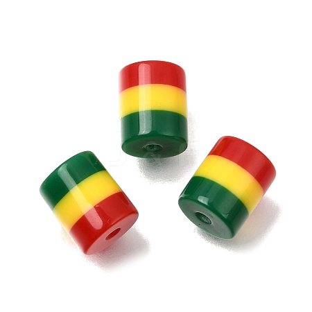 Opaque Stripe Resin Beads RE-CBA0A57-13B-1