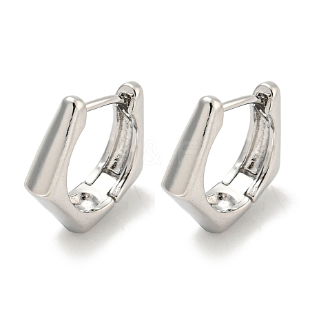 Brass Hoop Earrings EJEW-L211-010S-P-1