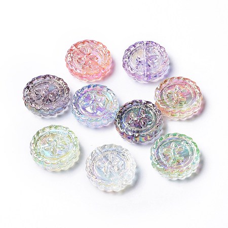 Transparent Acrylic Beads X-TACR-K004-03-1