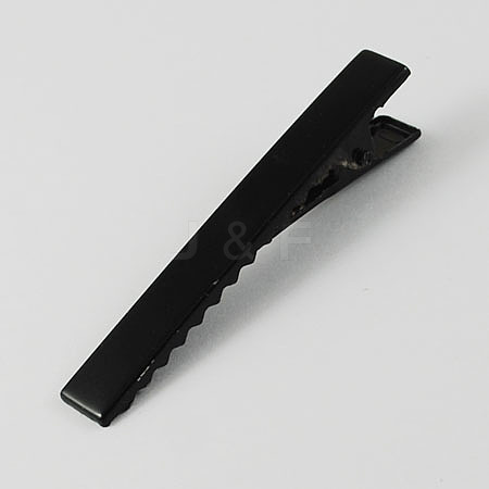 Iron Flat Alligator Hair Clip Findings PHAR-S039-77mm-1