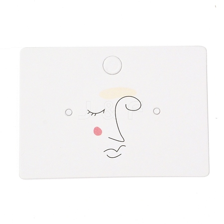 Rectangle Cardboard Jewlery Display Cards CDIS-P004-17B-1