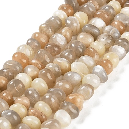 Natural Multi-Moonstone Beads Strands G-G053-C11-01-1