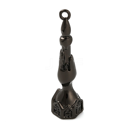 Halloween Brass Pendants KK-F915-01I-B-1