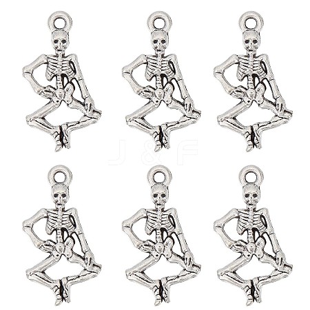 SUNNYCLUE 100Pcs Tibetan Style Alloy Pendants TIBE-SC0004-56AS-RS-1