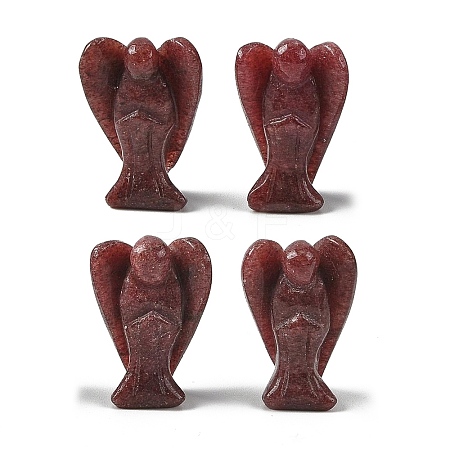 Natural Strawberry Quartz Carved Angle Figurines GG-CBA9C2C-A09-1
