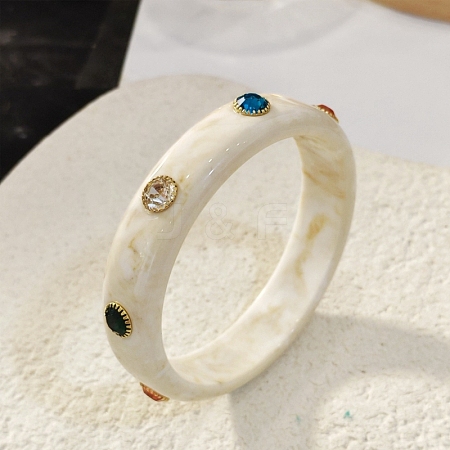Resin Bangles for Women LS-BJEW-P357-04G-1