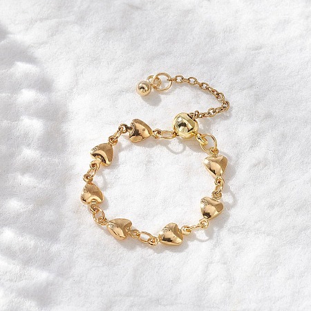 Adjustable Brass Finger Rings RJEW-JR00961-01-1