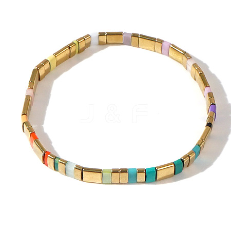 Bohemian Style Glass Seed Beaded Stretch Bracelets for Women Men ZJ1483-3-1