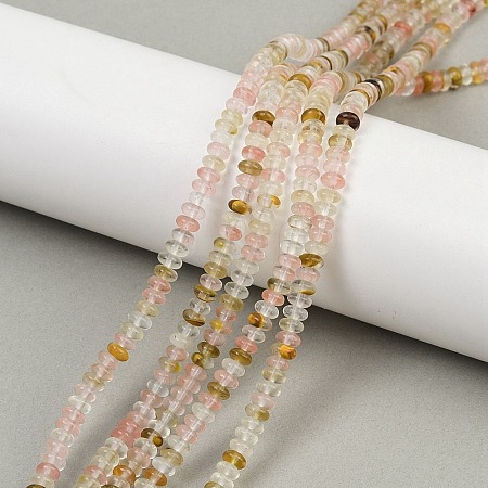 Watermelon Stone Glass Beads Strands G-U026-B02-4mm-1
