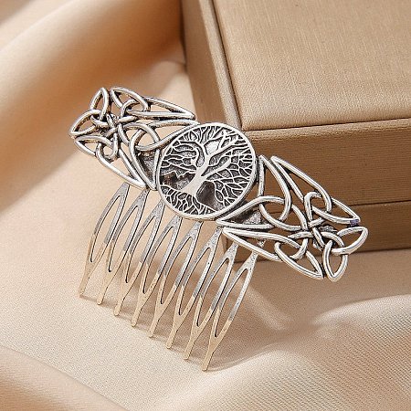 Alloy Hair Combs PW-WG702E2-02-1