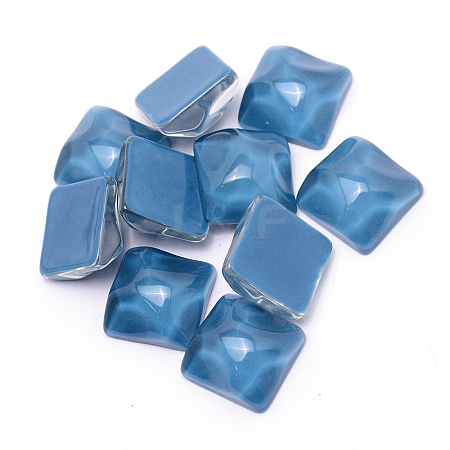 Opaque Resin Cabochons Accessories RESI-WH0011-30C-1