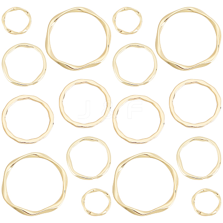 SUNNYCLUE 32Pcs 4 Style Alloy Linking Rings FIND-SC0002-39-1