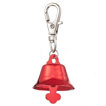 Iron Bell Pendant Decoration HJEW-JM02491-01-1