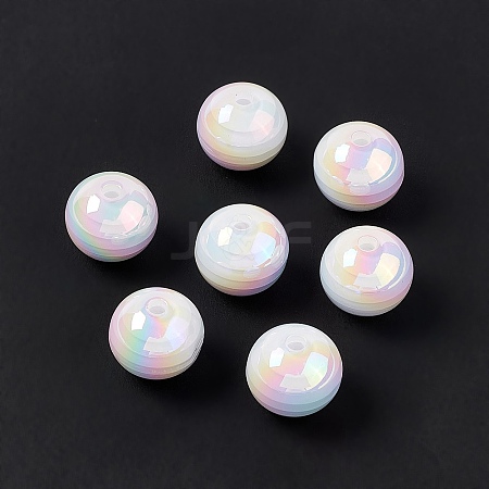 Opaque Acrylic Beads OACR-E004-17-1