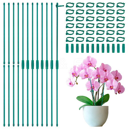 80Pcs Plastic Gardening Support Single Pole Buckle AJEW-DC0004-25-1