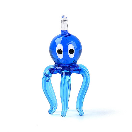 Handmade Lampwork Big Pendants LAMP-T025-06B-1
