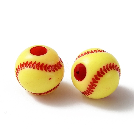 Opaque Acrylic Round Beads MACR-TAC0001-11A-1