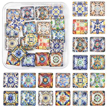 20Pcs Glass Cabochons GLAA-FS0002-57-1