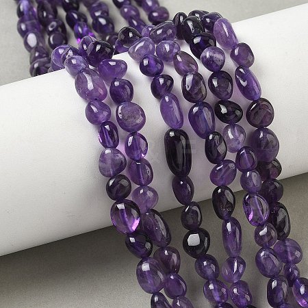 Natural Amethyst Bead Strands G-J280-08-1
