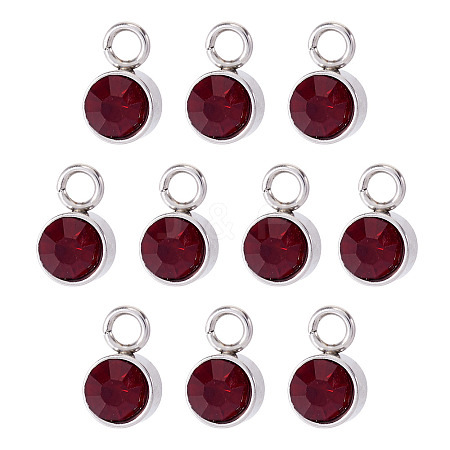 10Pcs Glass Rhinestone Charms STAS-TA0003-26D-1