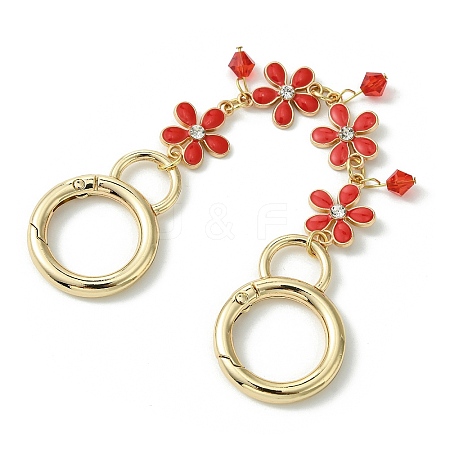 Zinc Alloy Spring Gate Rings Bag Extension Chains X1-AJEW-BA00142-01-1