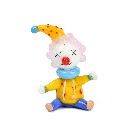 Handmade Lampwork Clown Display Decorations LAMP-Q005-12L-1