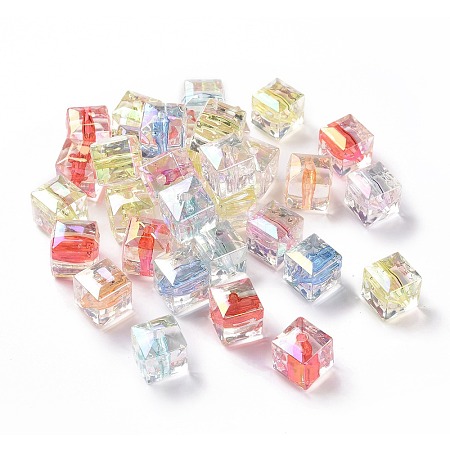 Transparent Acrylic Beads OACR-P011-08J-1