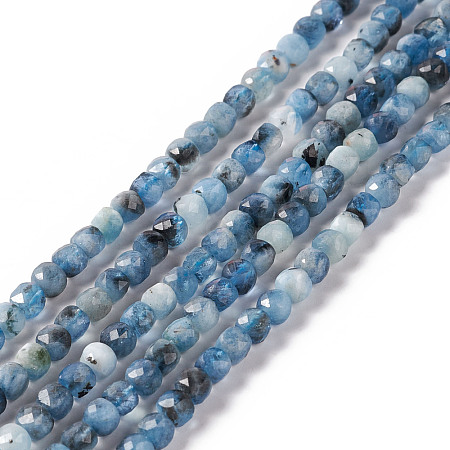 Natural Devil Blue Aquamarine Beads Strands G-F717-16A-1