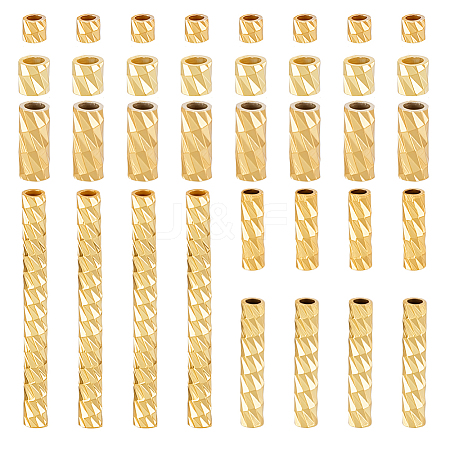 67Pcs 6 Styles 925 Sterling Silver Tube Beads STER-PH0003-49G-1