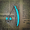 Luminous Alloy Feather Bookmark WG51979-06-1