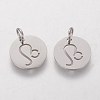 304 Stainless Steel Charms STAS-Q201-T445-5S-2