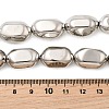 Electroplate Glass Beads Strands EGLA-F166-17P-4