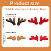16Pcs 4 Styles Fibre Antler Snowman Hand Branch DOLL-GF0001-10-2