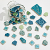 500G 4 Styles Mosaic Tiles Porcelain Cabochons DIY-SP0007-72-6