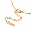 Teardrop Mixed Stone Pendant Necklace for Girl Women NJEW-JN03683-5