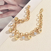 Vintage Iron Pave Clear Cubic Zirconia Round Ball Charm Bracelets for Women WQ0011-1