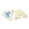 Ocean Alloy Enamel Pendants ENAM-B041-01S-3