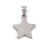 304 Stainless Steel Pendants STAS-Z114-03P-02-1