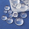 56Pcs 5 Styles Transparent Glass Cabochons GGLA-FS0001-03-4